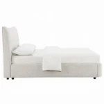 Renee Beige Upholstered Bed by ACME - Image 4