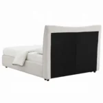 Renee Beige Upholstered Bed by ACME - Image 5