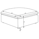 Hobson Square Ottoman for Living Room By Coaster Furniture - Image 6