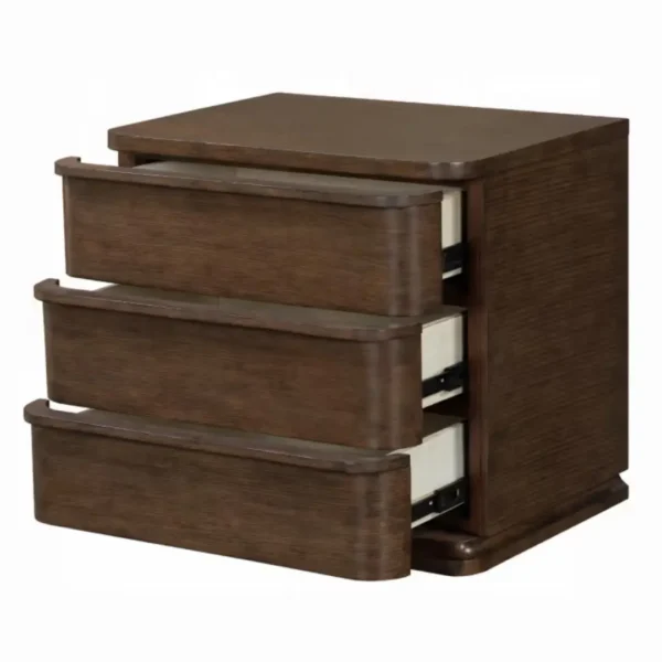 Zoey Oak Nightstand with Drawers by ACME - Image 4
