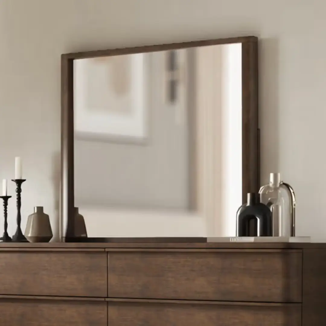 Zoey Oak Mirror by ACME | U-Trade Furniture Zoey Oak Mirror by ACME - Image 1
