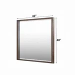 Zoey Oak Mirror by ACME - Image 3