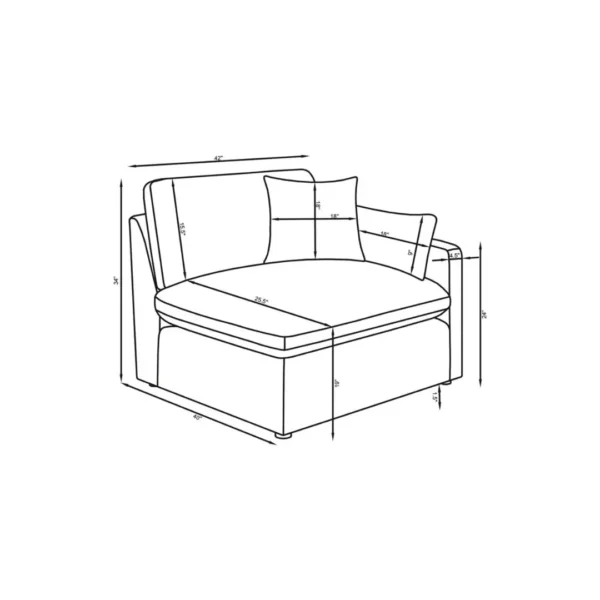 Hobson Upholstered Living Room Chair By Coaster Furniture - Image 9