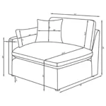Hobson Upholstered Living Room Chair By Coaster Furniture - Image 10