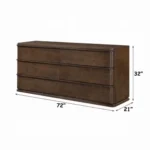 Zoey Oak Wood Dresser by ACME - Image 6