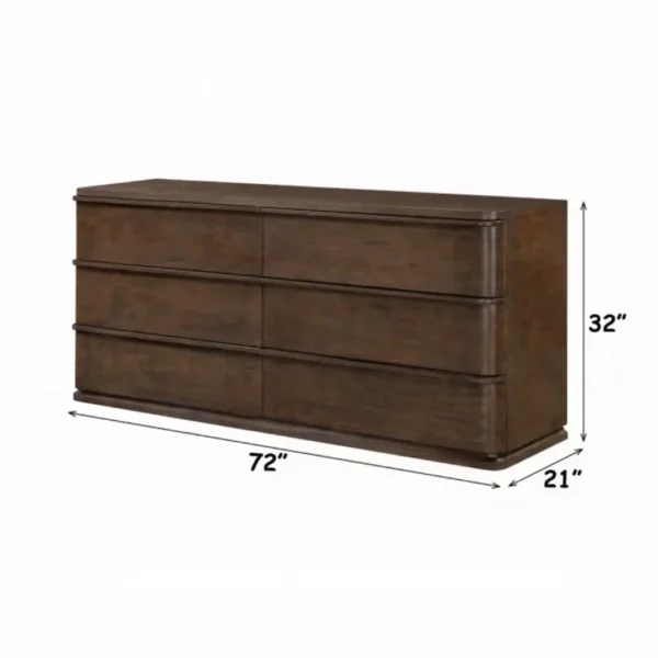 Zoey Oak Wood Dresser by ACME - Image 6