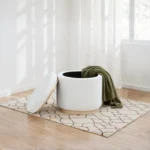 Remuda Round Storage Ottoman Ivory By Coaster Furniture - Image 2
