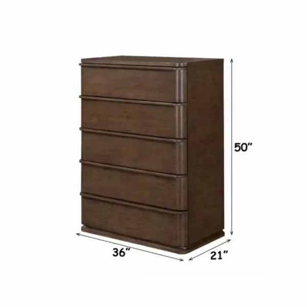 Zoey Oak Chest of Drawers by ACME - Image 6