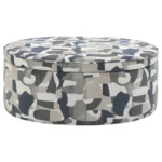 Tomkins Oval Ottoman Indigo Blue By Coaster Furniture - Image 4