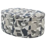 Tomkins Oval Ottoman Indigo Blue By Coaster Furniture - Image 5