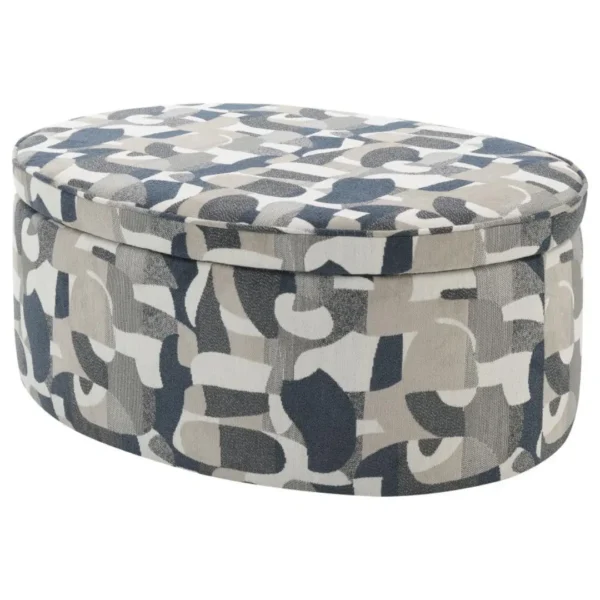 Tomkins Oval Ottoman Indigo Blue By Coaster Furniture - Image 5