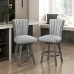Corvallis Swivel Counter Chair Set Of 2 By Homelegance - Image 7