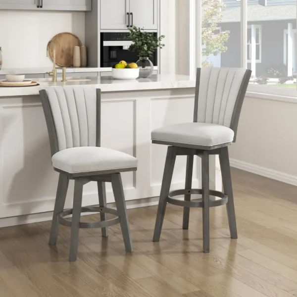 Corvallis Swivel Counter Chair Set Of 2 By Homelegance - Image 14