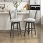 Corvallis Swivel Counter Height Chair Set Of 2 By Homelegance
