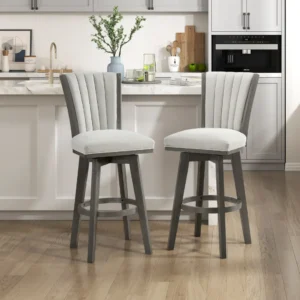 Corvallis Swivel Counter Height Chair Set Of 2 By Homelegance