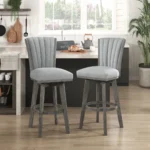 Corvallis Swivel Counter Height Chair Set Of 2 By Homelegance - Image 12