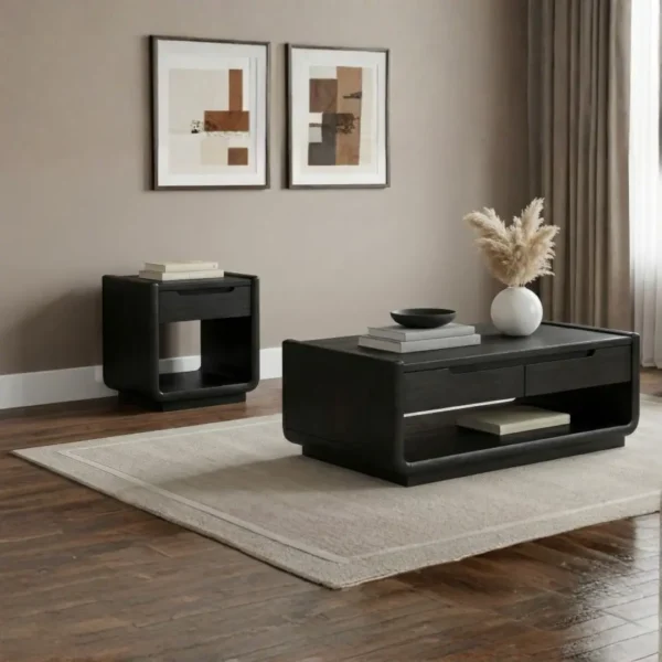 Leandro 1-Drawer Rectangular End Table By Coaster Furniture - Image 6