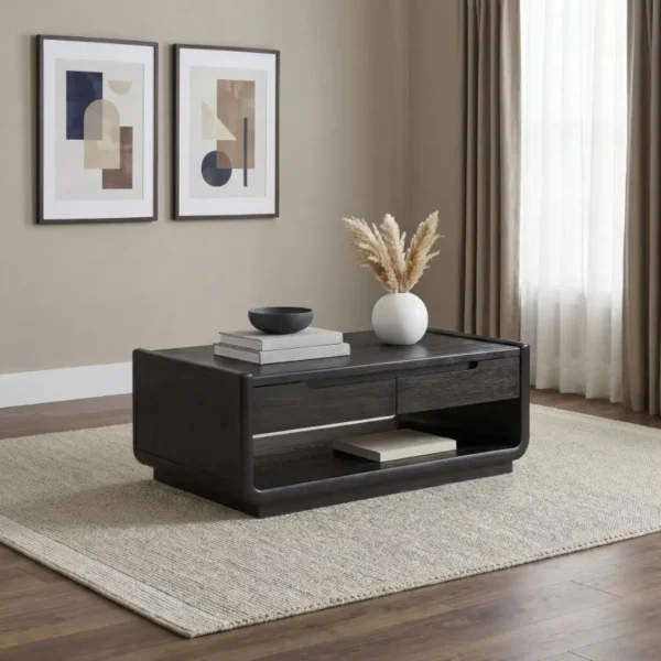 Leandro Wood Coffee and End Table Set By Coaster Furniture - Image 3