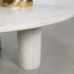 Astoria White Round Coffee Table By Coaster Furniture - Image 4