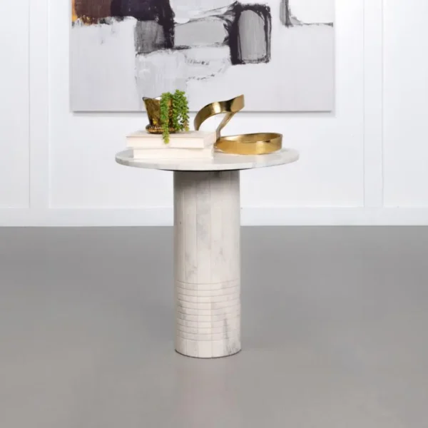Astoria 3-Piece Marble Coffee Table Set White By Coaster Furniture - Image 3