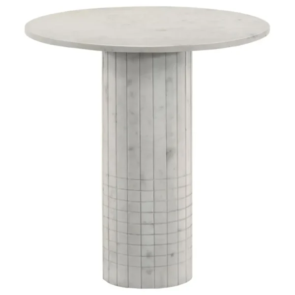 Astoria 3-Piece Marble Coffee Table Set White By Coaster Furniture - Image 5