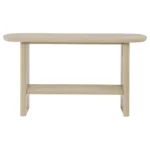 Kailani Beige Oak Console Table with Shelf By Coaster Furniture - Image 2