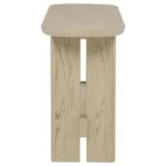 Kailani Beige Oak Console Table with Shelf By Coaster Furniture - Image 3