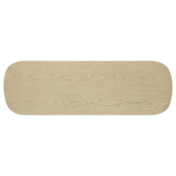 Kailani Beige Oak Console Table with Shelf By Coaster Furniture - Image 4