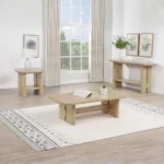 Kailani Coastal Wood Coffee Table Rectangle By Coaster Furniture - Image 8