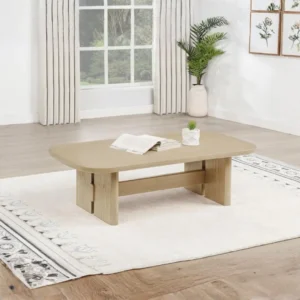 Kailani Coastal Wood Coffee Table Rectangle By Coaster Furniture