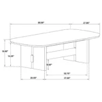 Kailani Coastal Wood Coffee Table Rectangle By Coaster Furniture - Image 6