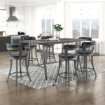 Foundry rectangular counter height dining table By Homelegance - Image 7