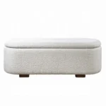 Sandro Beige Storage Bench Bedroom by ACME - Image 2