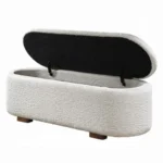 Sandro Beige Storage Bench Bedroom by ACME - Image 4