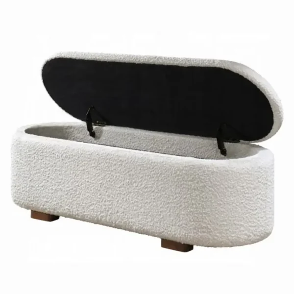 Sandro Beige Storage Bench Bedroom by ACME - Image 4