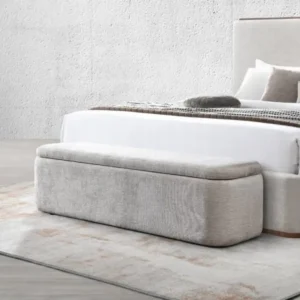 Orane Gray Bench with Storage by ACME