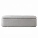 Orane Gray Bench with Storage by ACME - Image 2