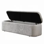 Orane Gray Bench with Storage by ACME - Image 4