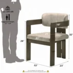 Destin Gray Arm Chair by ACME - Image 5