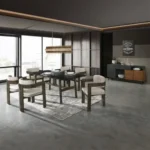 Destin Black Marble Dining Table by ACME - Image 5