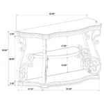 Laney Scrollwork Entryway Sofa Table with Storage By Coaster Furniture - Image 7