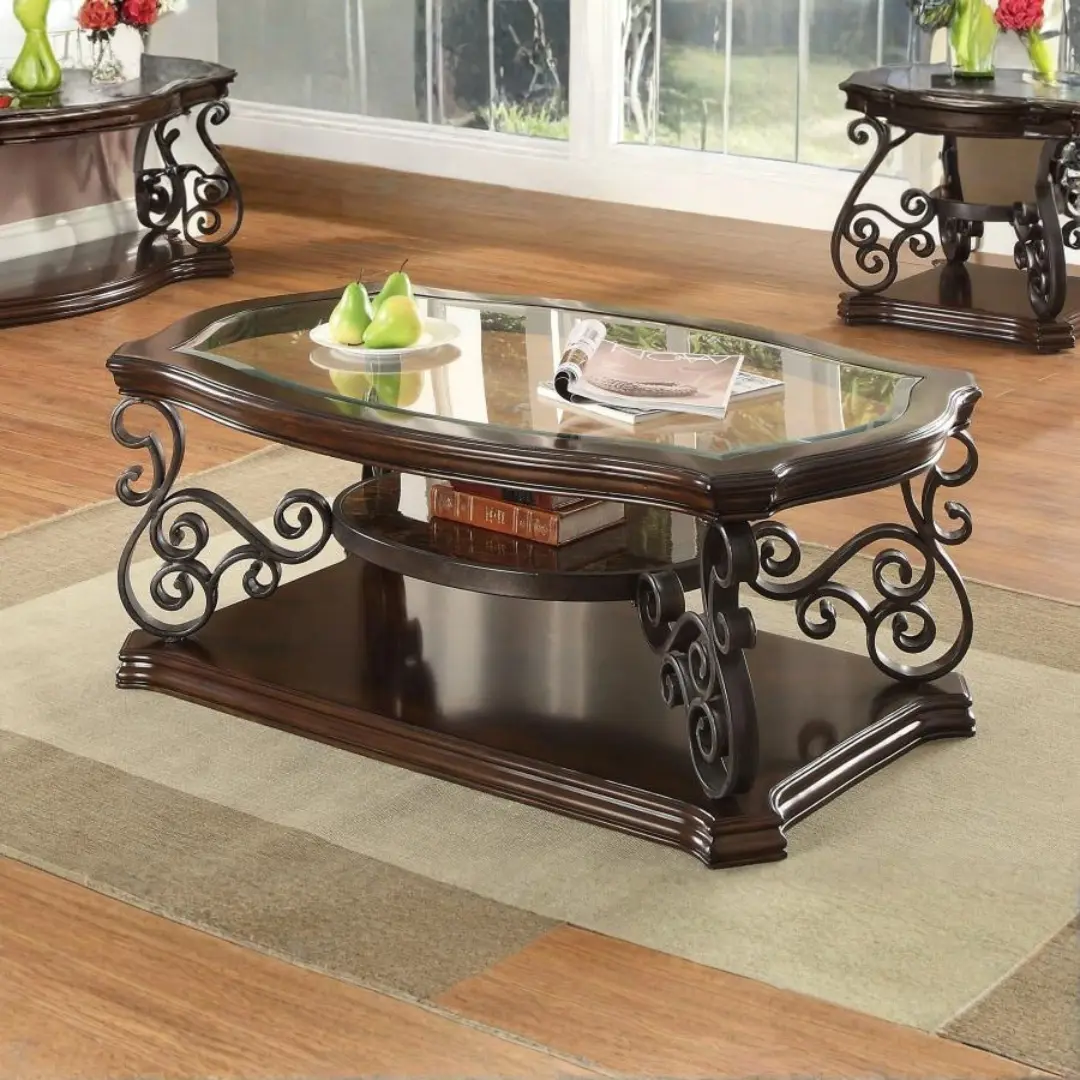 Laney Rectangle Coffee Table with Storage By Coaster Furniture | U-Trade Furniture Laney Rectangle Coffee Table with Storage By Coaster Furniture - Image 1
