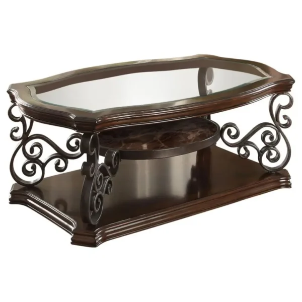 Laney Rectangle Coffee Table with Storage By Coaster Furniture - Image 2