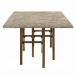 Oleia Rectangle Dining Room Table with Marble Top by ACME - Image 3