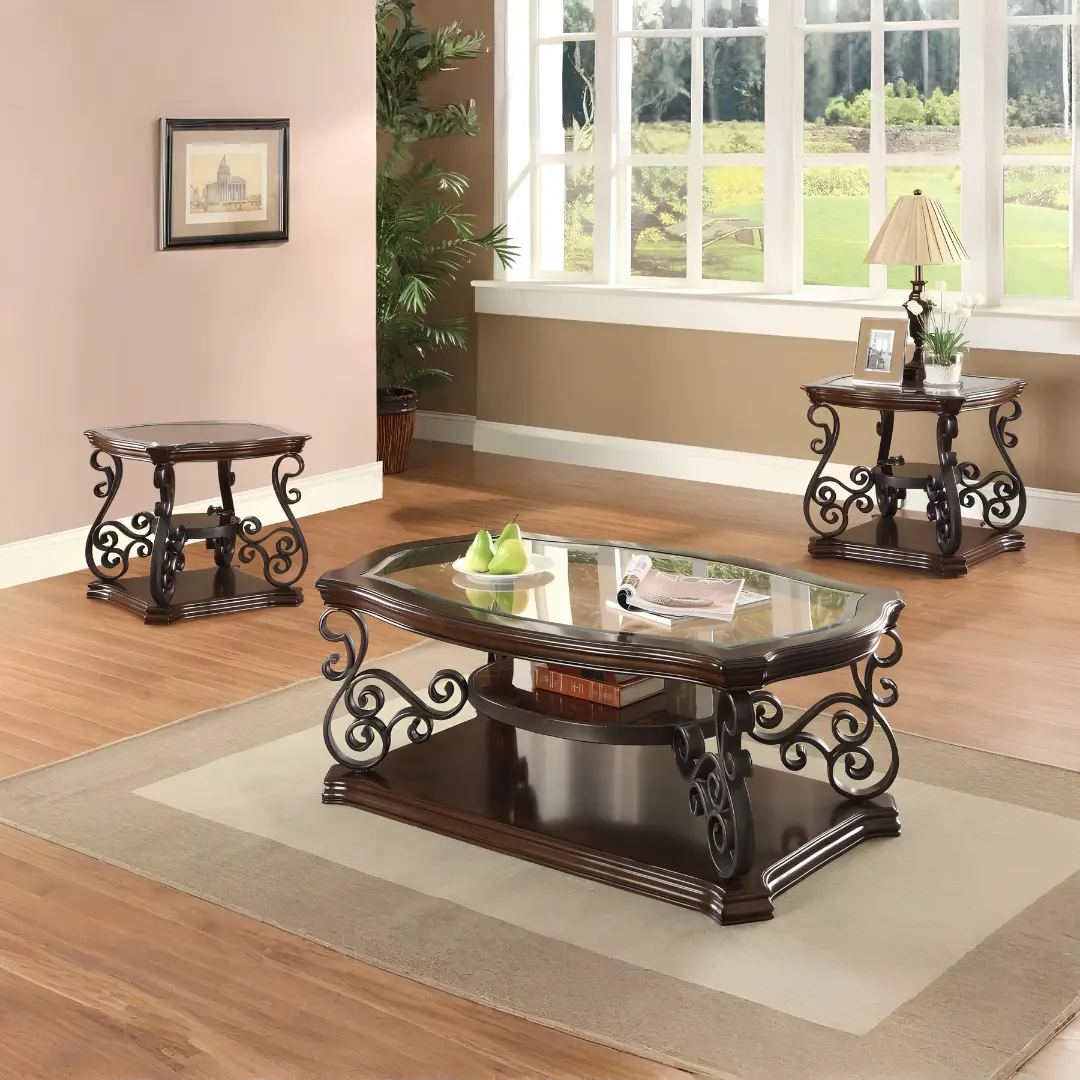 Laney 3 Piece Coffee Table Set with Storage By Coaster Furniture | U-Trade Furniture Laney 3 Piece Coffee Table Set with Storage By Coaster Furniture - Image 1