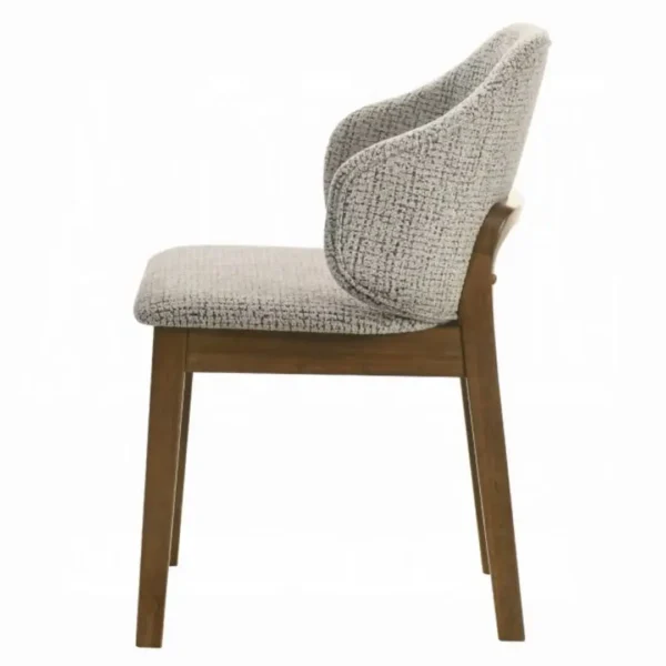 Oleia Walnut Side Chair Set of 2 by ACME - Image 4