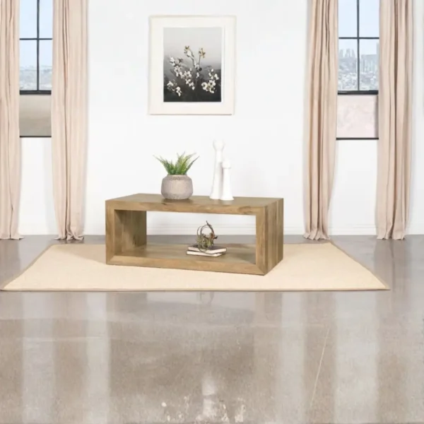 Benton Mango Wood Coffee Table By Coaster Furniture - Image 2