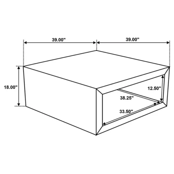 Benton Mango Wood Coffee Table By Coaster Furniture - Image 7