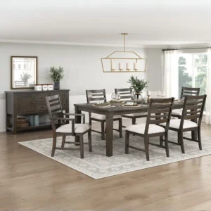 Espresso Dining Table Set For 6
