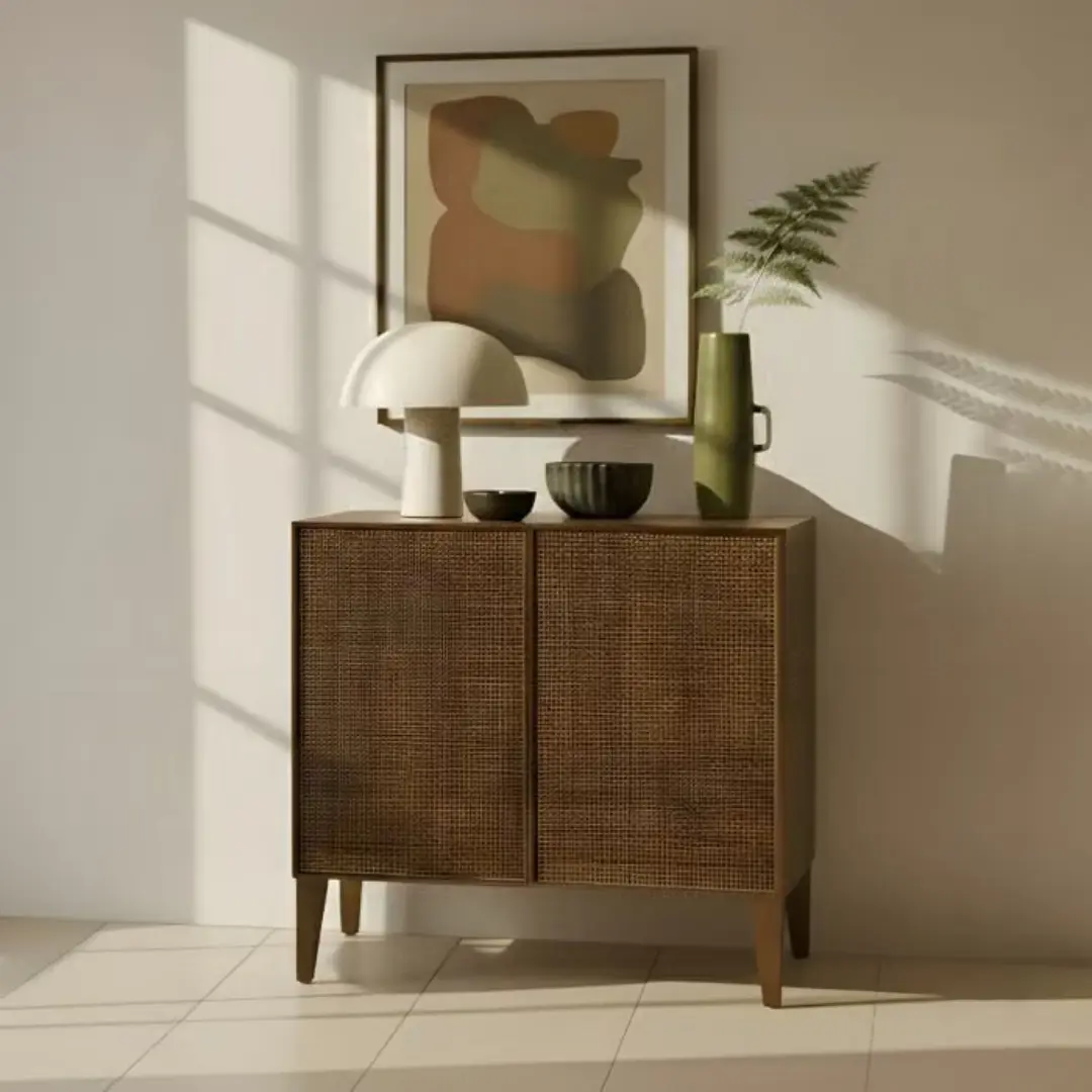Lois Walnut Sideboard Buffet by ACME | U-Trade Furniture Walnut Sideboard Buffet